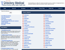 Tablet Screenshot of directorymedical.com